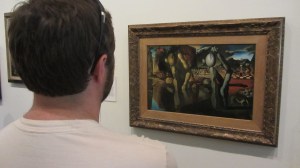 While stroking my beard thoughtfully. My beard is the source of all my intellectual power. Barely kidding.